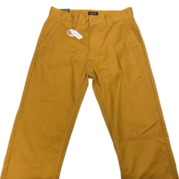 NWT BRIXTON Men's Choice Chino Slim Pant Sz 28 X 32 Golden Brown - Picture 3 of 7
